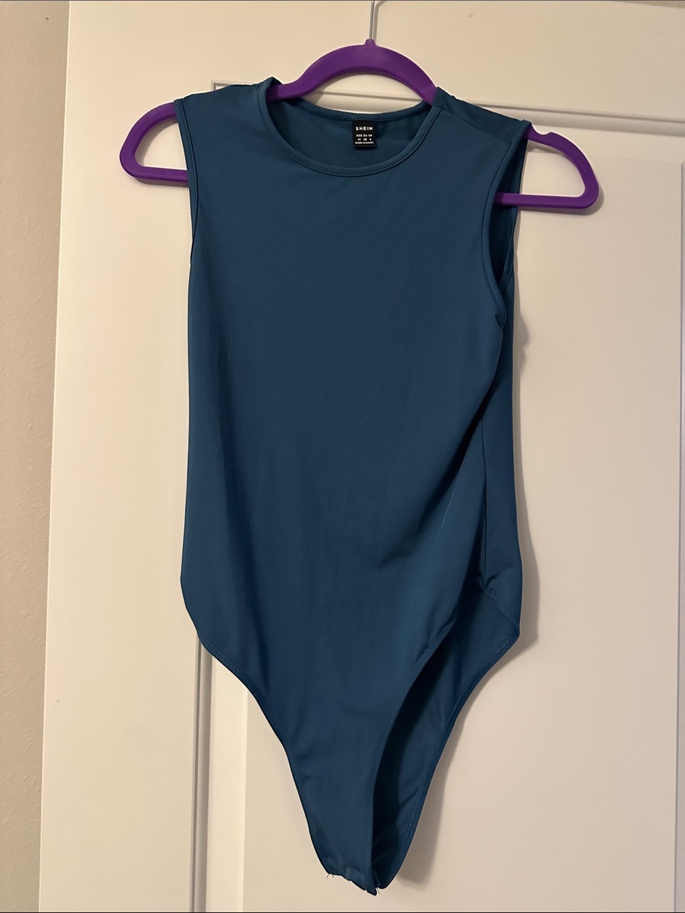 Blue Sleeveless Bodysuit NWOT
